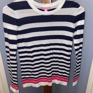 Lilly Pulitzer Crewcut stripped Sweater XS perf co